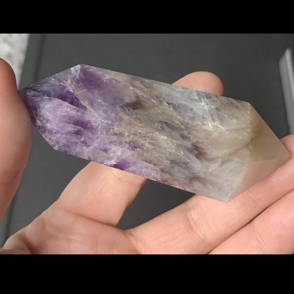 BOGO1/2 Chevron Amethyst Double
Pointed Polished Crystal Tower
Wand Healing 82g - Picture 10 of 17